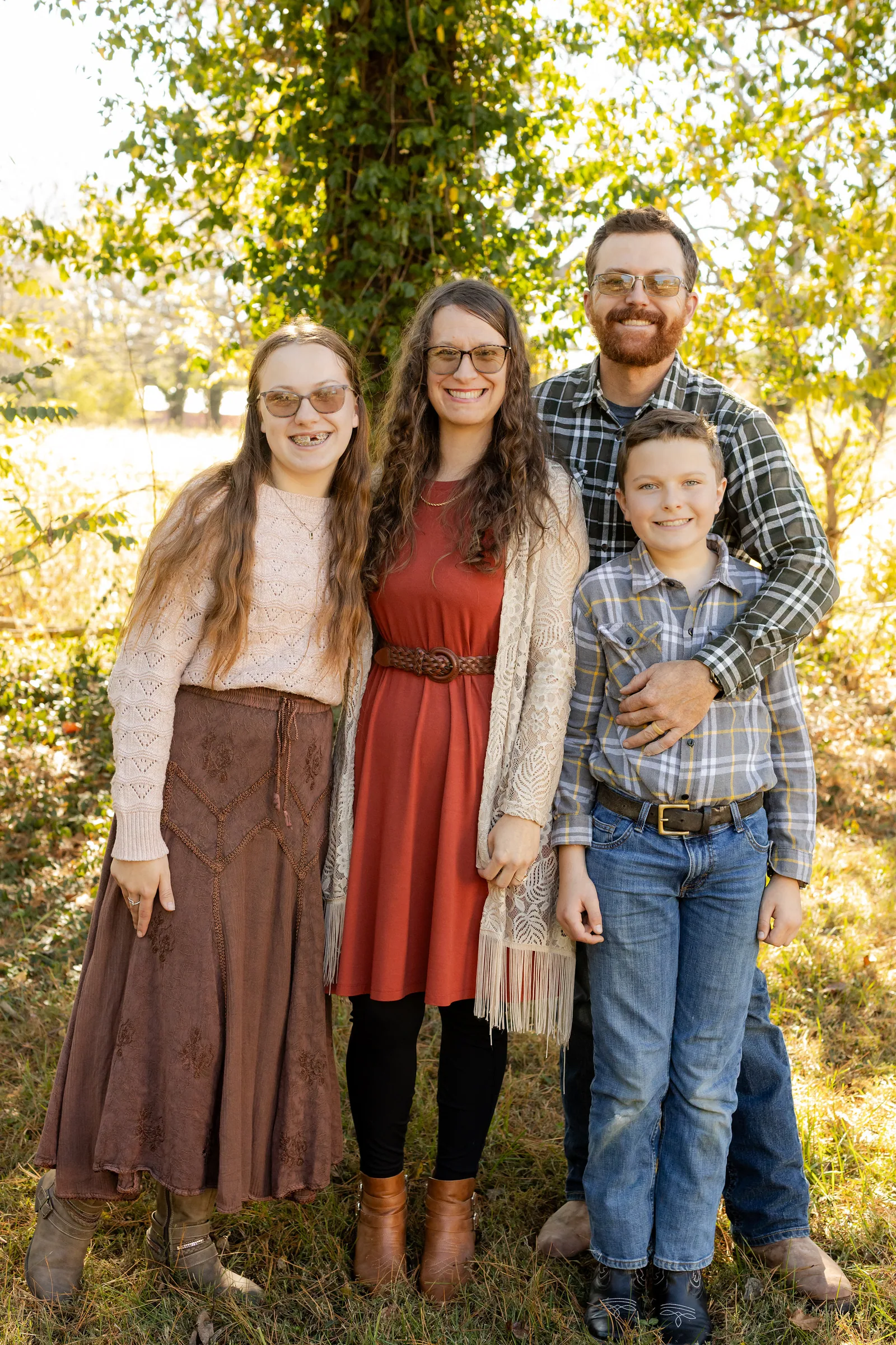 Chase and Stephanie Cohrac with their children